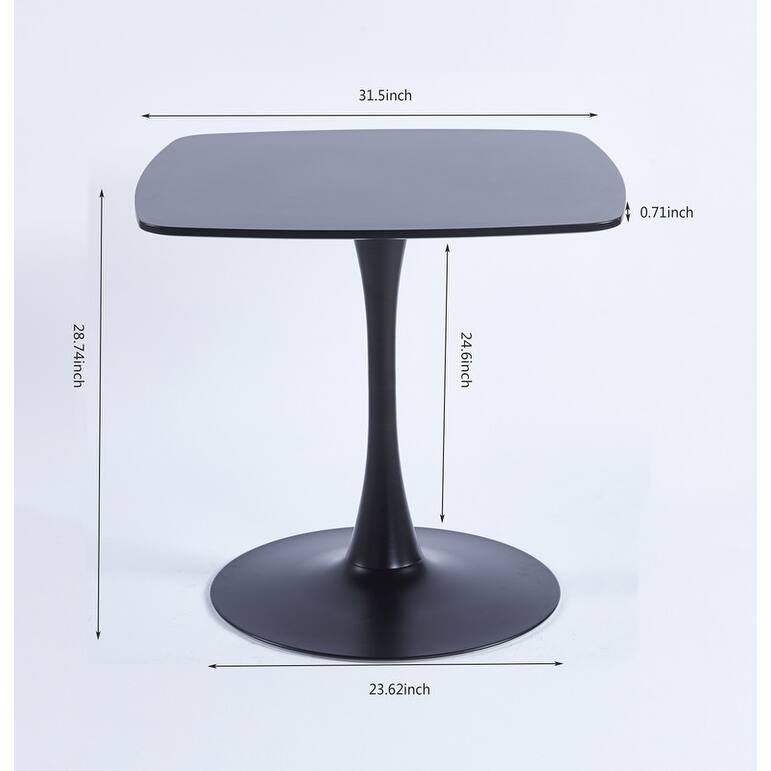 31.5" Special Dining Table With Round Pedestal for 2-4 People