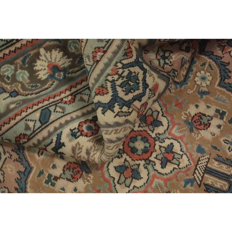 Hand Knotted Oriental 100% Wool Carpet Traditional Floral Pink Tabriz Area Rug - 6' 6'' X 4' 10''