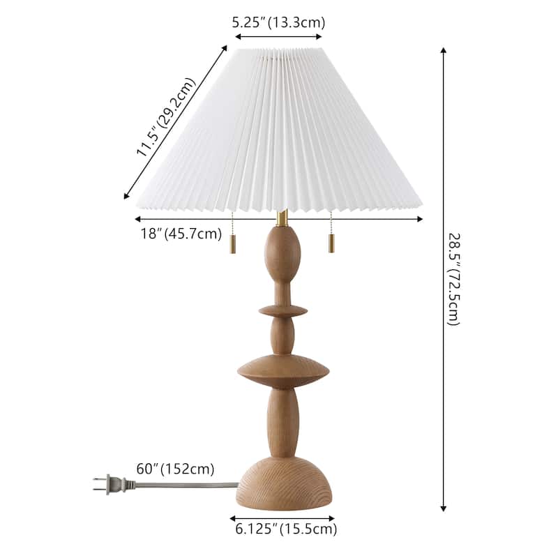 SAFAVIEH Mensy 29-inch Resin Table Lamp (LED Bulb Included) - 18"W x 18"D x 29"H