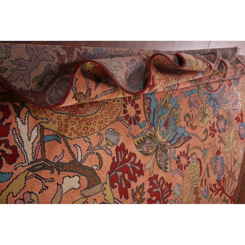 Animals Design Ziegler Indian Large Area Rug Handmade Wool Carpet - 9'10"x 13'11"