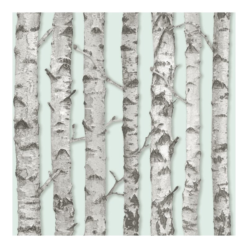 ESTA Home Merman Mint Birch Tree Wallpaper - 20.5 x 396 x 0.025