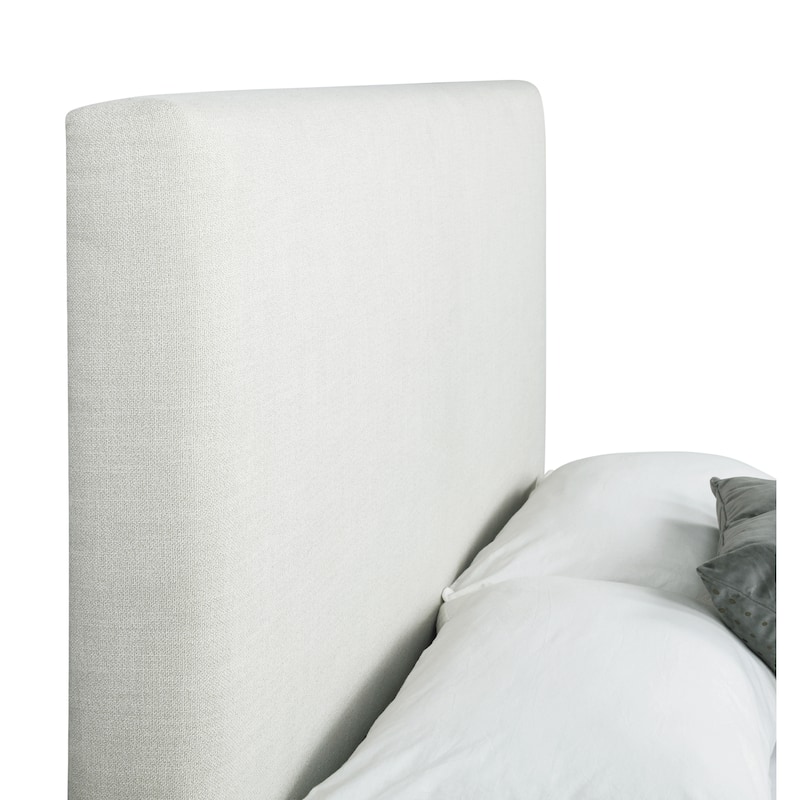 Gemma Sand Upholstered Headboard with Soft Edges