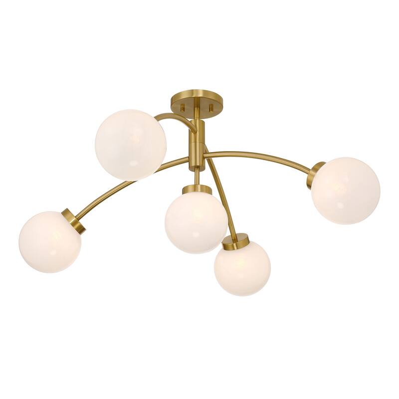 Savoy House 6-6199-5 Redfield 5 Light 36" Wide LED Semi-Flush Ceiling