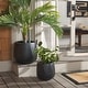 preview thumbnail 1 of 26, SAFAVIEH Outdoor Kane Cement Ficonstone Planter Pot (Set of 2) - 16Wx16Dx14