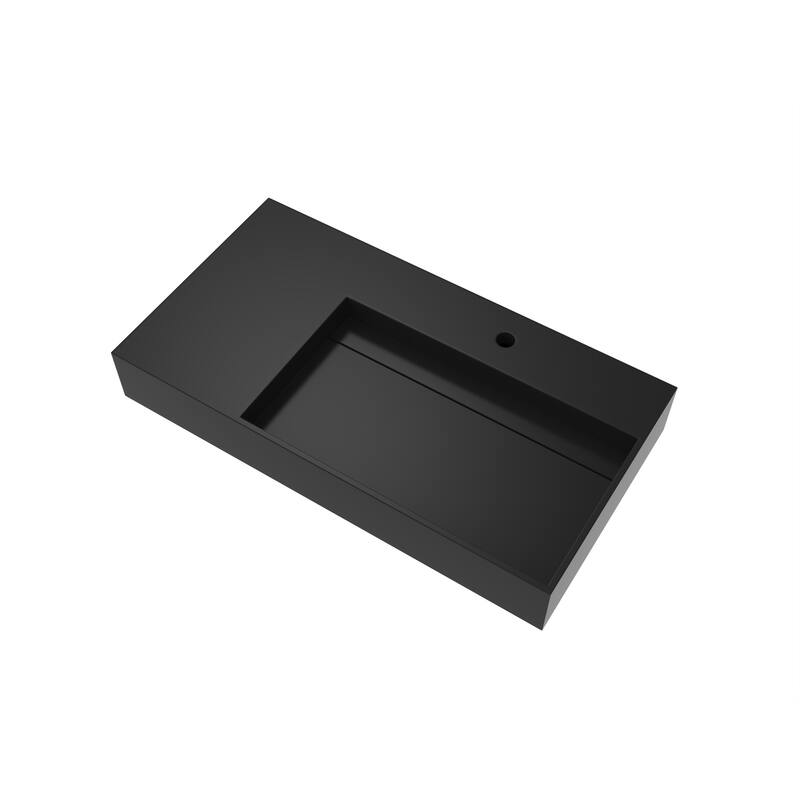 Juniper Stone Solid Surface Wall-mounted Vessel Sink