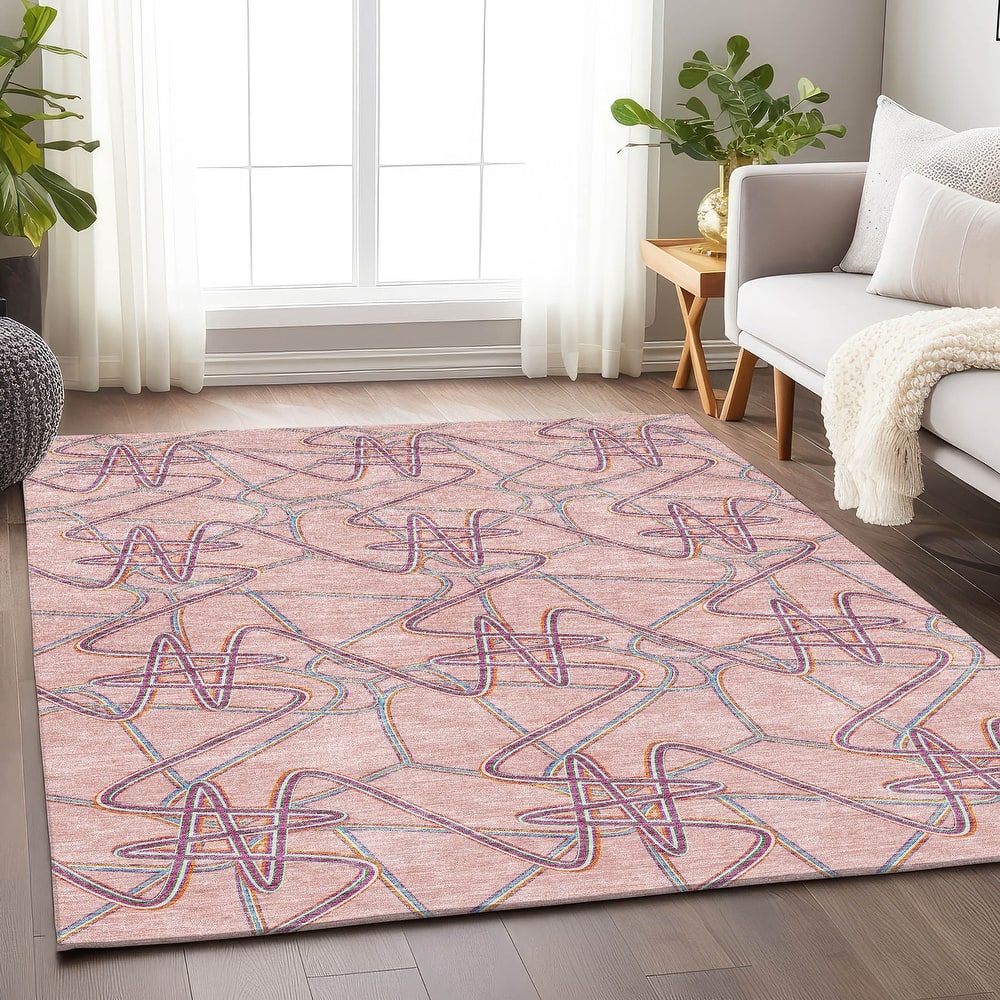 Premium Washable Super Soft Modern Maze Mayfield Rug