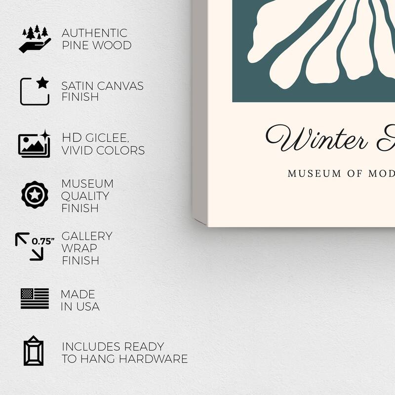 Wynwood Studio Canvas Advertising Artistic Gallery Winter Poster Green Modern & Contemporary Wall Art Canvas Print