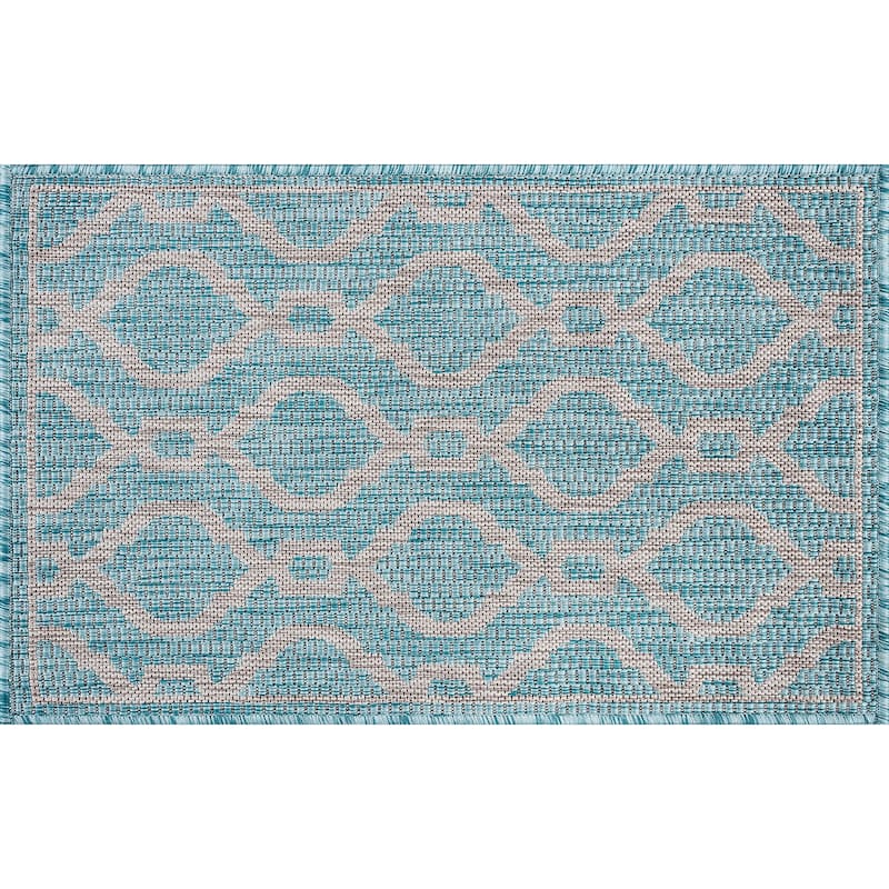 Colonnade Transitional Geometric Indoor/Outdoor Area Rug