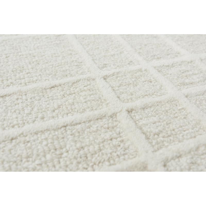 Alora Decor Lofton Plaid Hand-tufted Wool Rug