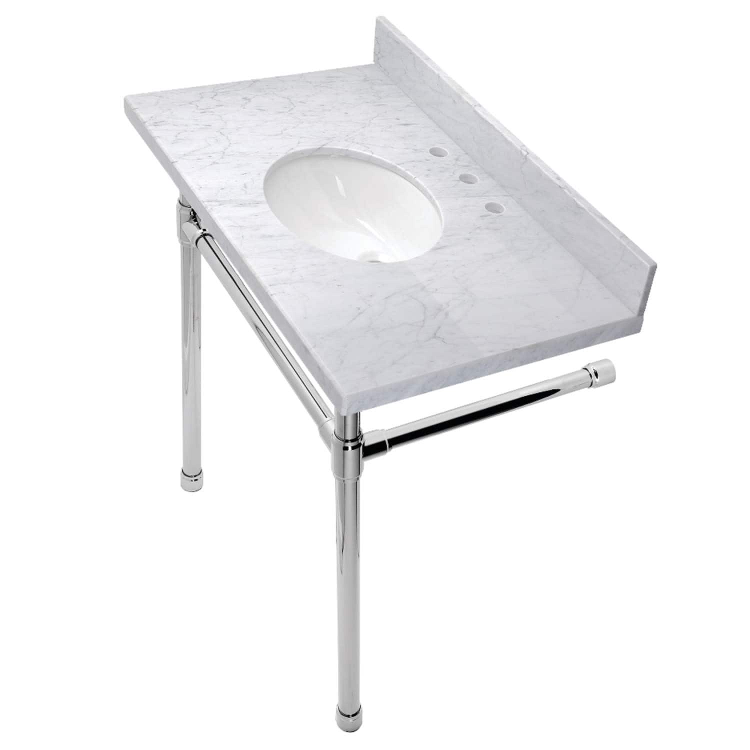 Option Marble White / Polished Chrome