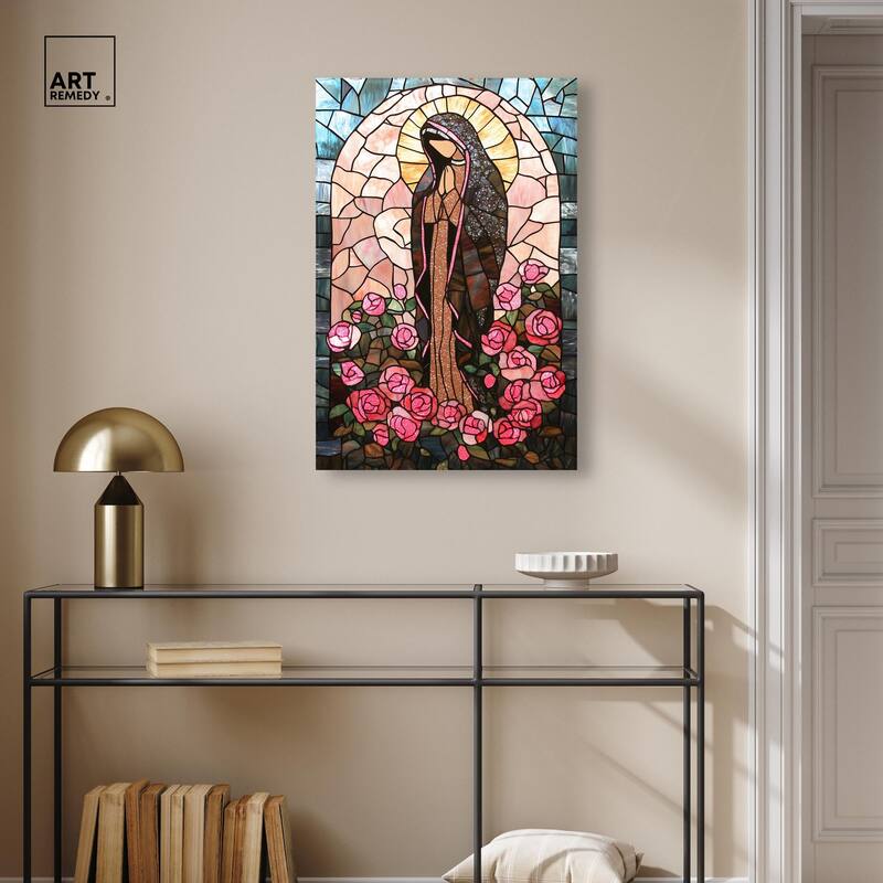 Glass Rosarium Guardian Canvas by Art Remedy, Gallery Wrapped
