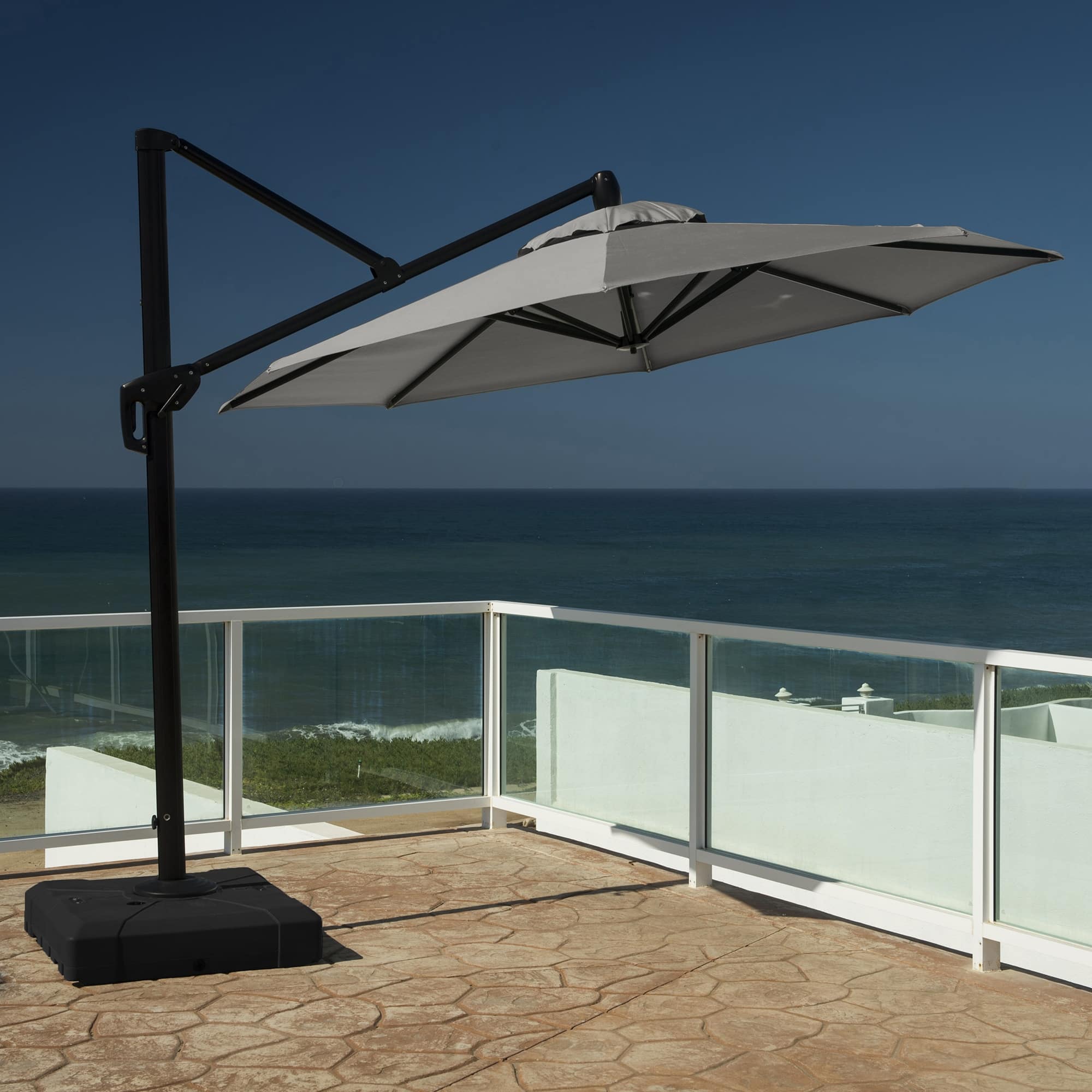 Modular Sunbrella Outdoor Patio 10' Round Umbrella - Overstock - 40223877 Modular Sunbrella Outdoor Patio 10' Round Umbrella - Overstock - 40223877