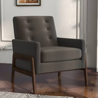 Sage Mid Century Modern Velvet Lounge Chair