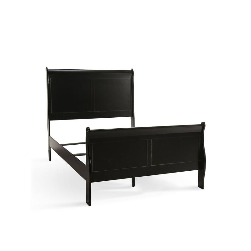 Furniture of America Mayday Modern Solid Wood 2-Piece Sleigh Bedroom Set