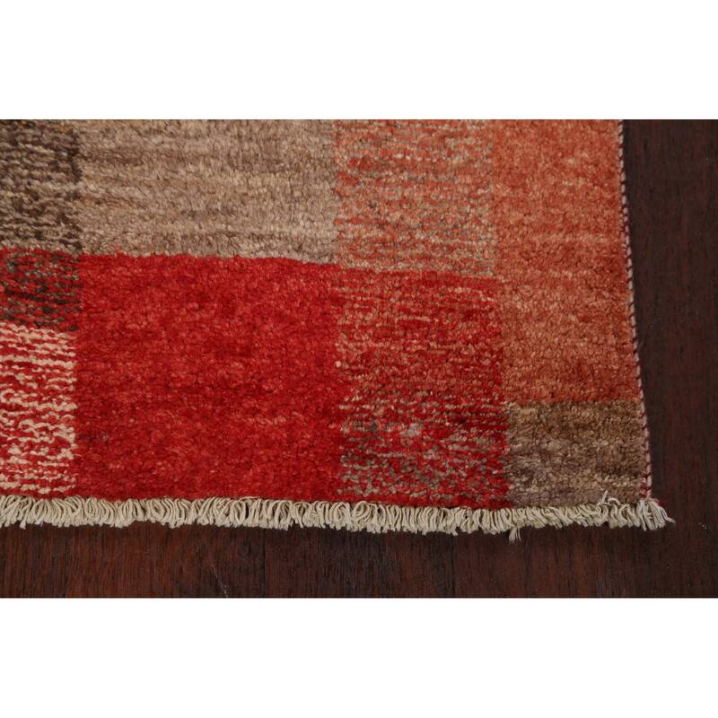 Modern Gabbeh Kashkoli Oriental Area Rug Wool Hand-knotted Carpet - 3'0" x 4'7"