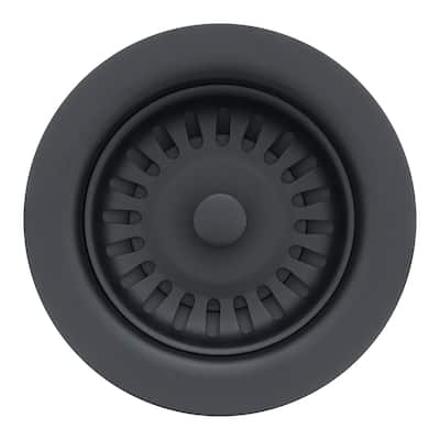 3.5" Kitchen, Prep, Bar Basket Strainer Drain - Matte Black - YES
