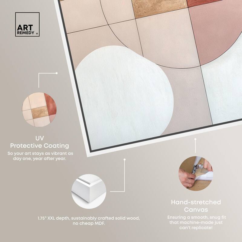 Modernist Circles II Canvas by Art Remedy