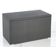 preview thumbnail 14 of 12, Sicuro Wicker Storage Deck Box 47" - Black