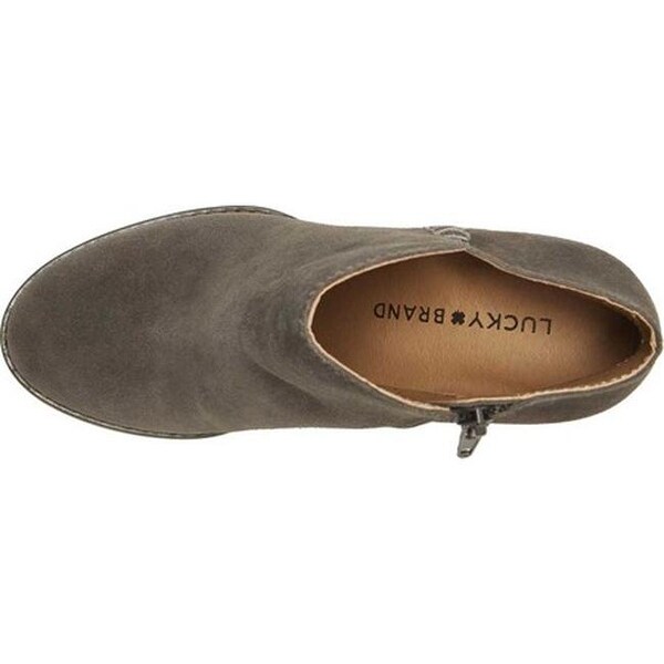 lucky brand suede side cut wedges