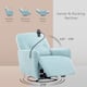 Blue Swivel Recliner Chair Sofa Smart Electric Power Glider Chair Sofa ...