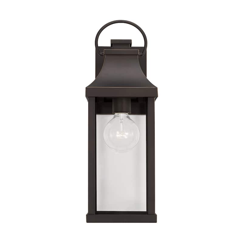 Bradford Outdoor 1-light Small Wall Lantern w/ Clear Glass