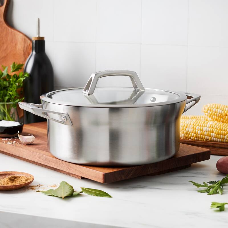 ZWILLING Motion Stainless Steel 5-qt Stainless Steel Dutch Oven with Lid