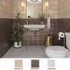 preview thumbnail 7 of 12, SomerTile Metro Basketweave Matte White with Black Dot 11.75" x 11.75" Porcelain Mosaic Tile