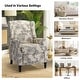 preview thumbnail 10 of 63, HULALA HOME Damaris Mid-Century Modern Manual Pushback Recliner with Wingback Design Set of 2