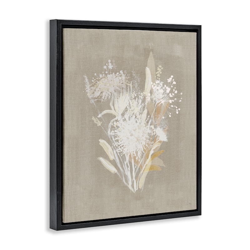 Stupell Country Herbs Impression Framed Floater Canvas Wall Art Design By Susan Jill