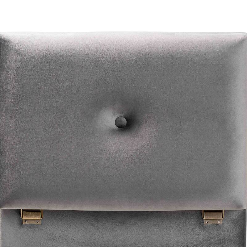 Elias Modern Velvet Fabric Storage Ottoman