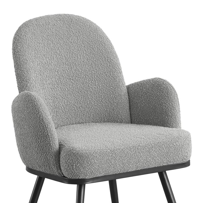 Fabric Upholstered Dining Chairs Set of 2/4 with Arms - 34.8"H x 23.2"W x 22.8"D
