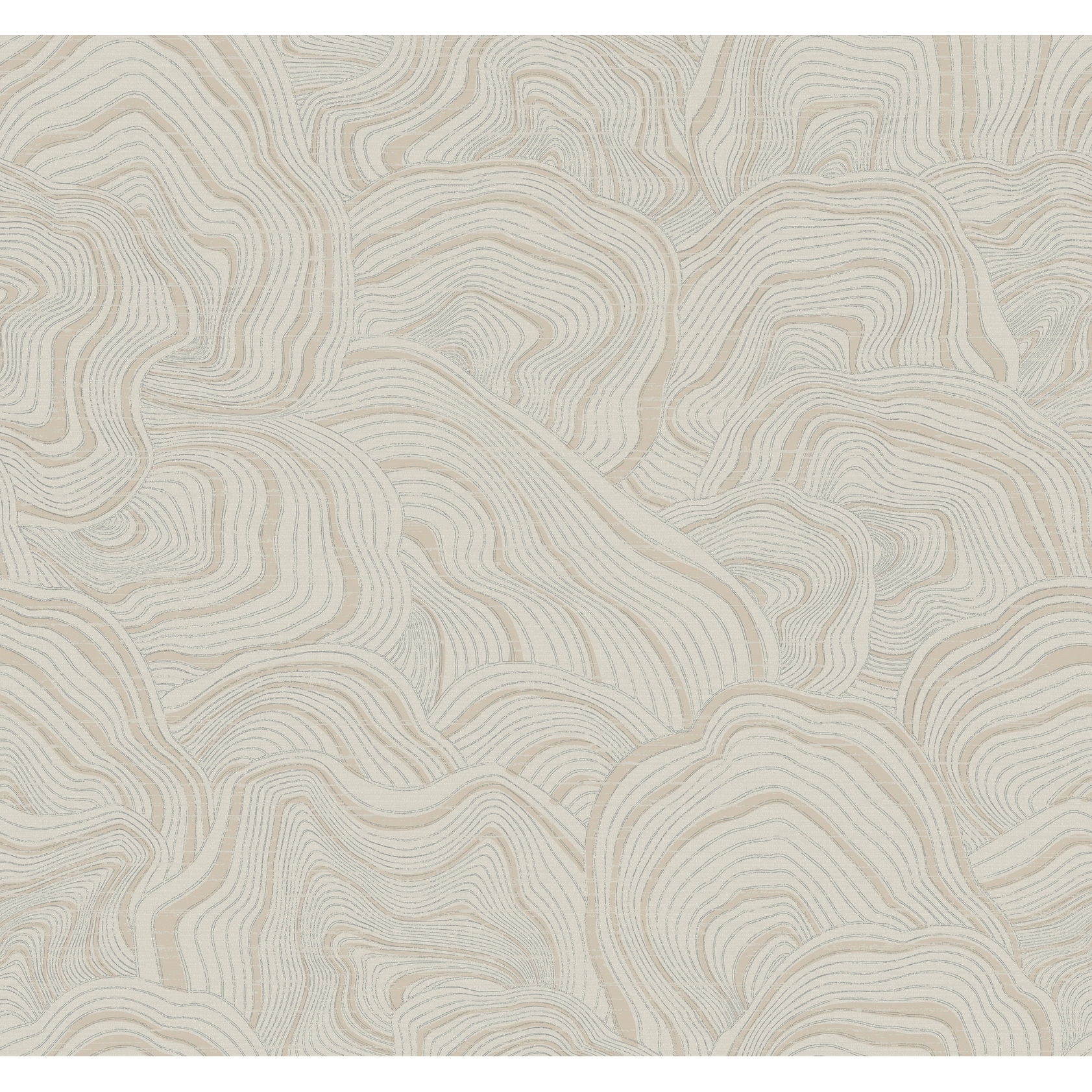 Ronald Redding Geodes Taupe Wallpaper