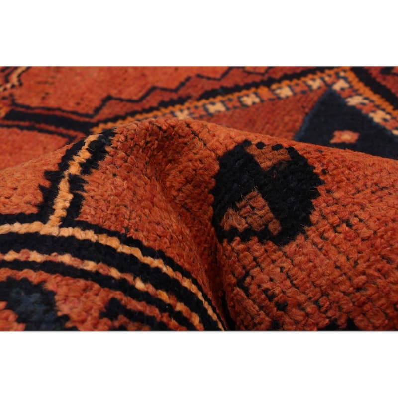 ECARPETGALLERY Hand-knotted Melis Vintage Copper Wool Rug - 3'8 x 12'8