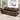 Mid-Century Modern 3-Seater Brown Leather Sofa with Solid Wood Frame