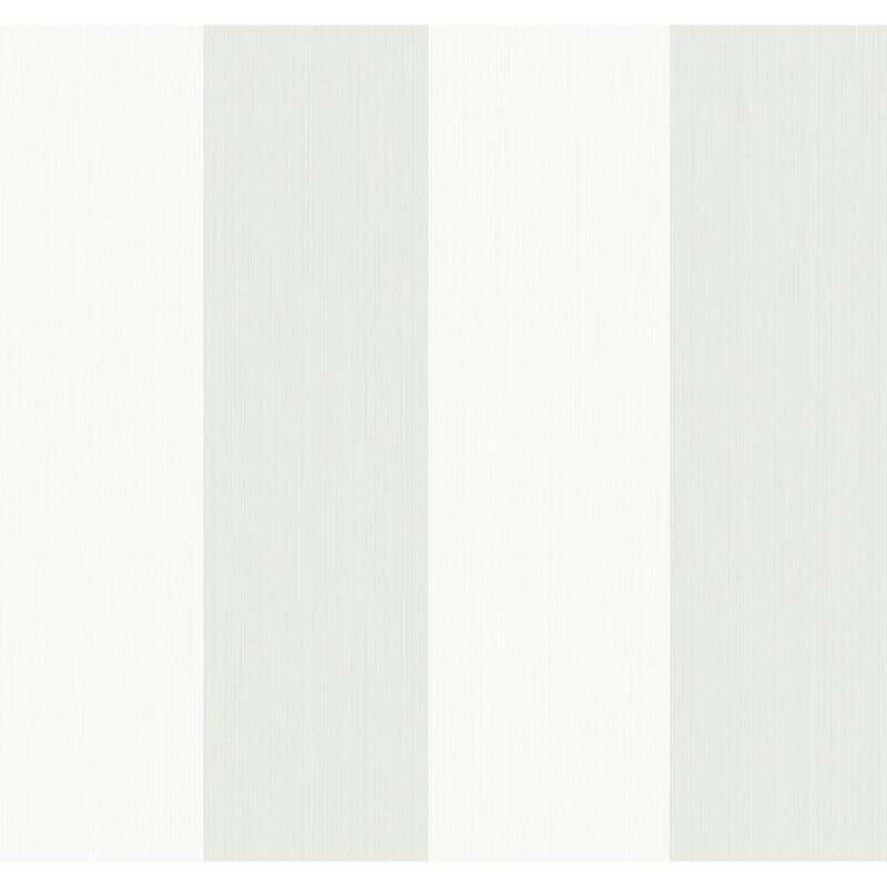 Seabrook Designs Dylan Striped Stringcloth Unpasted Wallpaper - 27 in W x 27 ft. L - Alaskan Grey