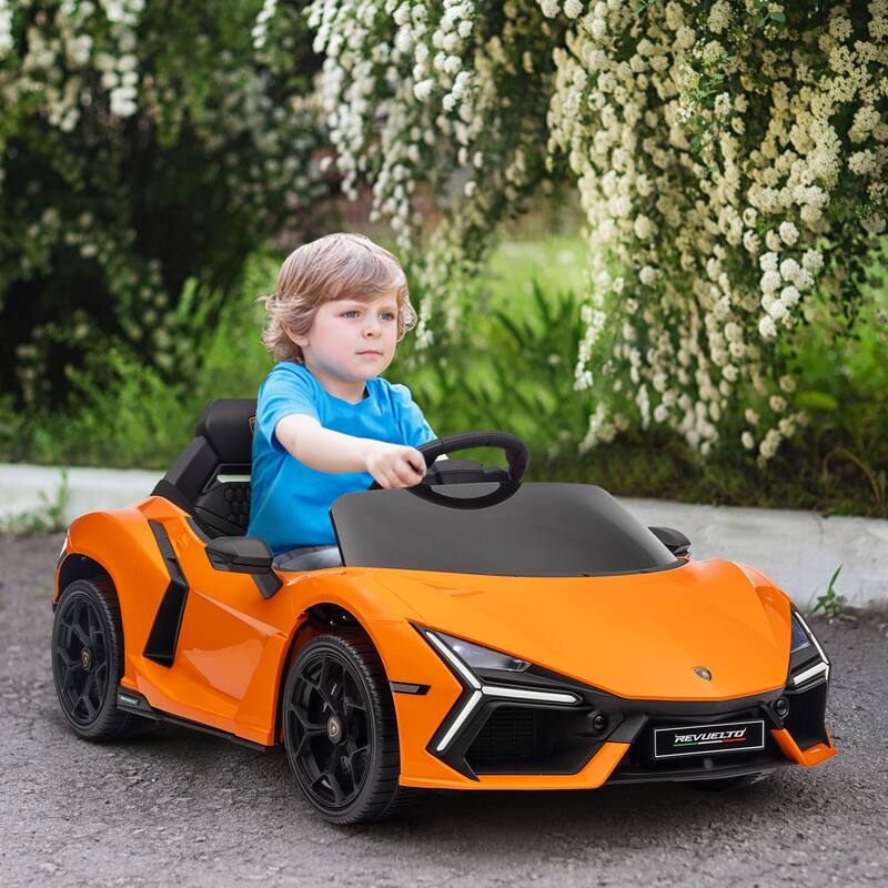 Lamborghini Revuelto Kids Electric Ride-On Car with Remote, Butterfly Doors, and Advanced Suspension