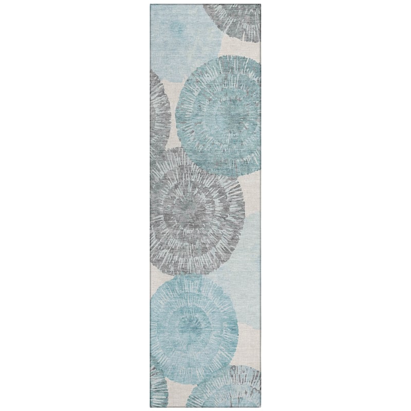 Machine Washable Indoor/ Outdoor Contemporary Devaughn Chantille Rug