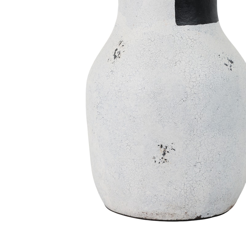 Handcrafted Terracotta Sculptural Flower Vase with Textured Finish