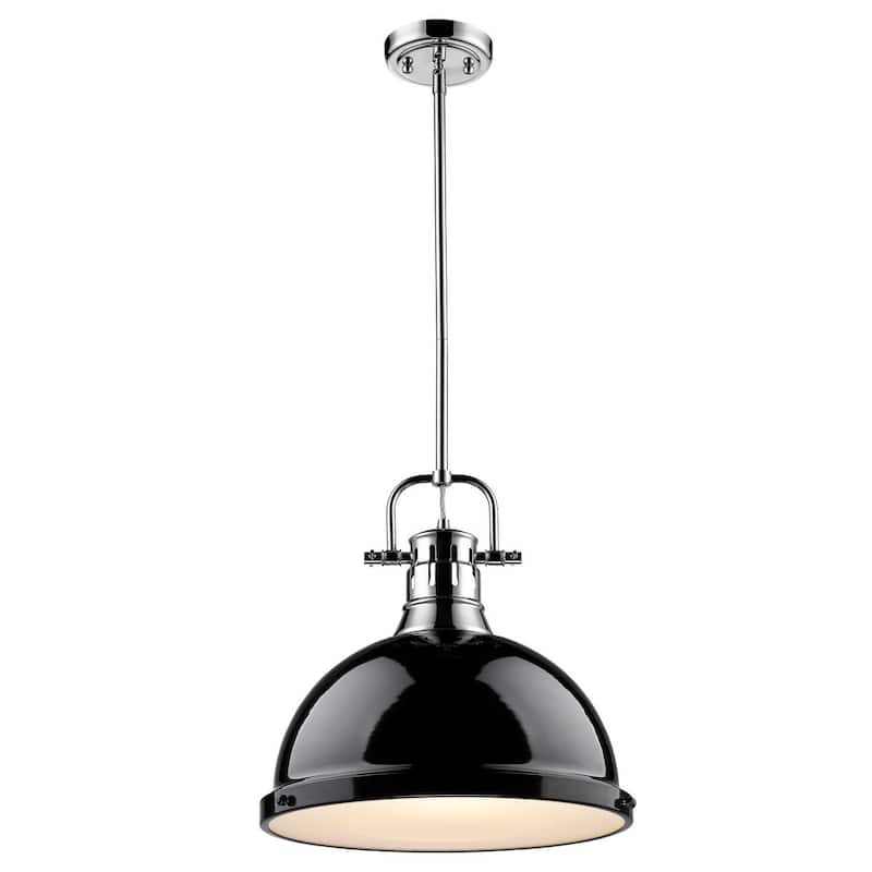 Golden Lighting Duncan Single Light 14" Wide Pendant