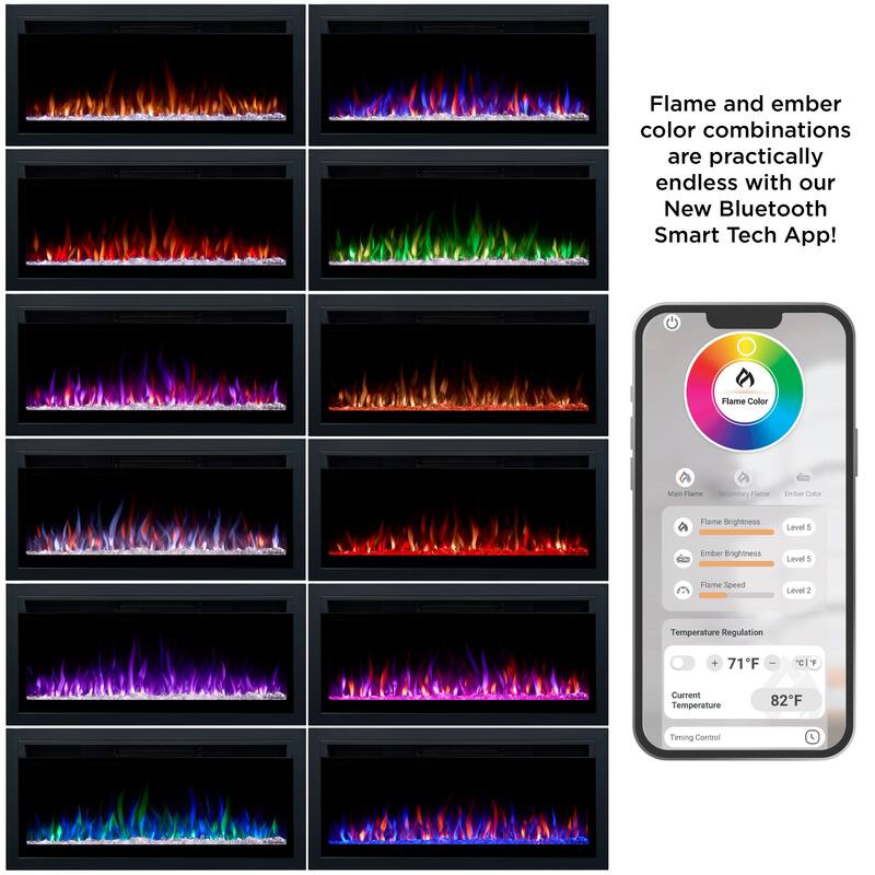 Morris 72" Smart Landscape Electric Fireplace TV Stand by Real Flame