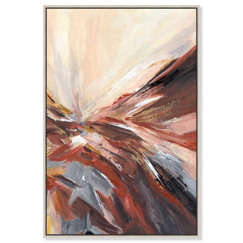 Terra Mystica II Canvas by Art Remedy - 36" x 54" - Silver