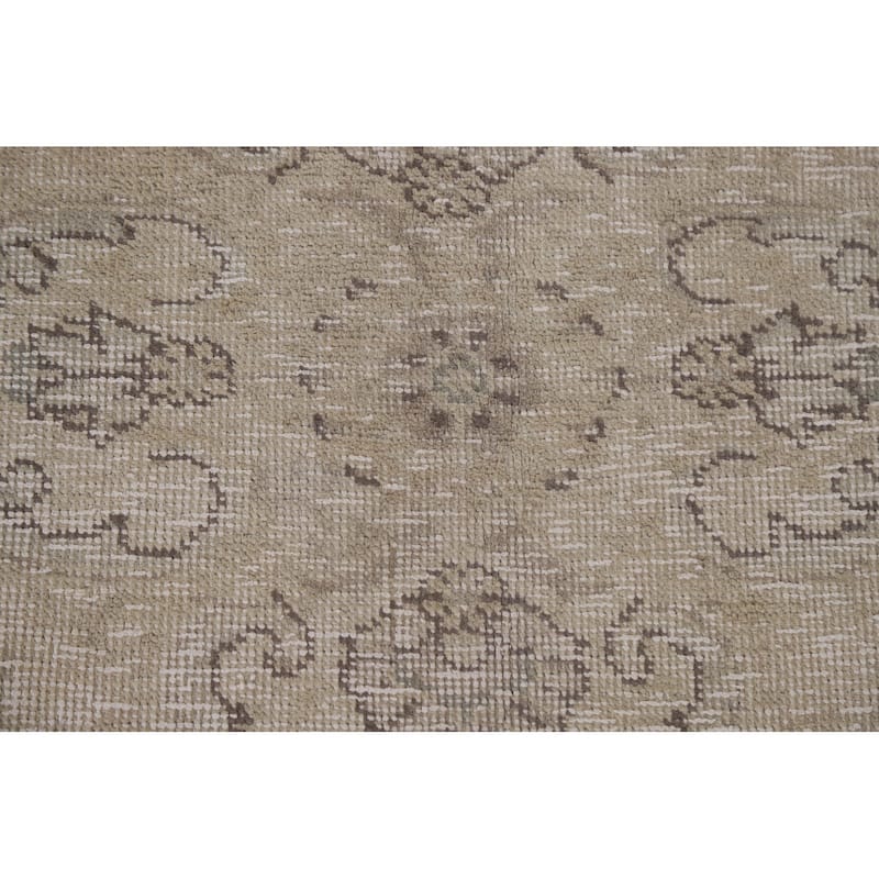 Hand Knotted Oriental 100% Wool Carpet Traditional Floral Beige & Ivories Tabriz Area Rug - 12' 5'' X 8' 10''