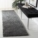 preview thumbnail 84 of 140, SAFAVIEH August Shag Solid 1.2-inch Thick Area Rug 2'3" x 10'  Runner - Grey