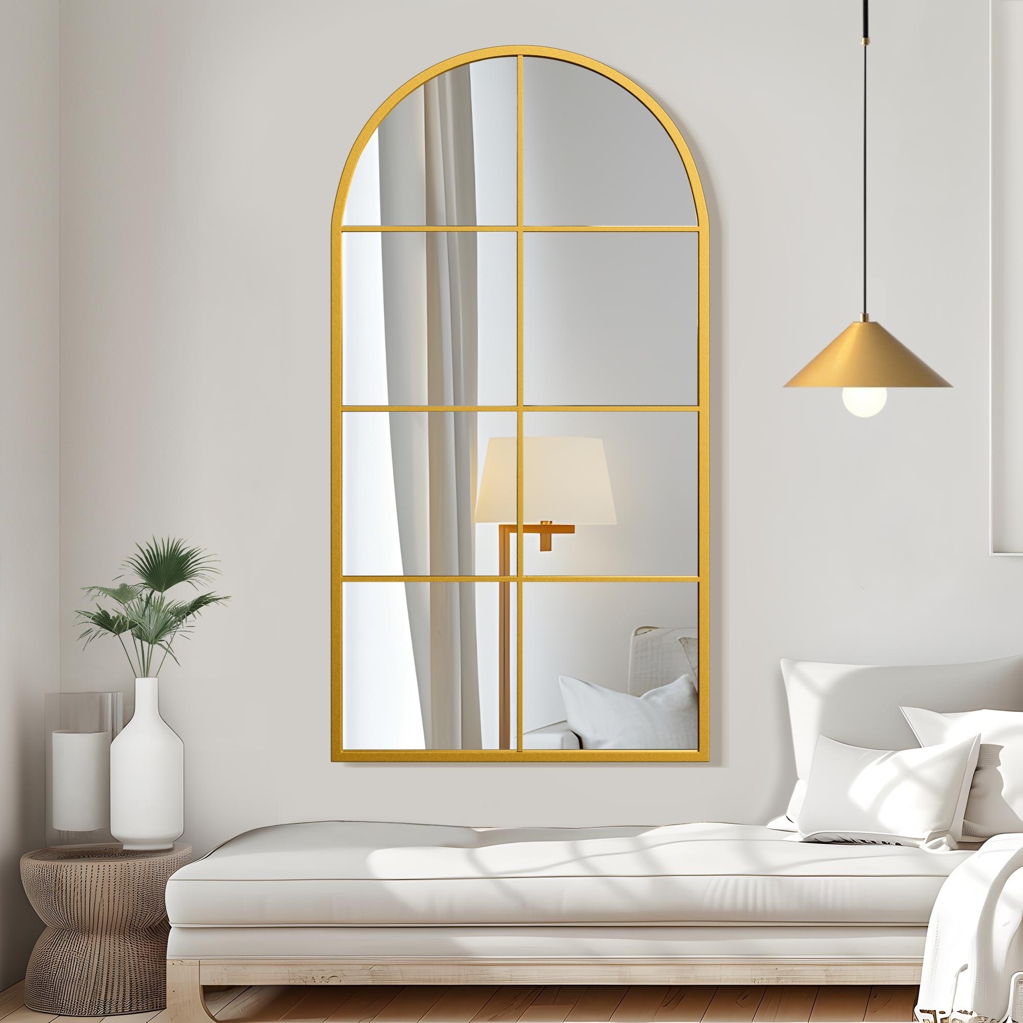 Window Mirror Arch Mirror Iron Mirror Wall Mirror - 55*28