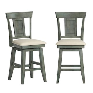 Ronda Panel Back Wood Swivel Chair