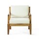 preview thumbnail 7 of 6, Outdoor Acacia Wood Patio Club Chair Waterproof