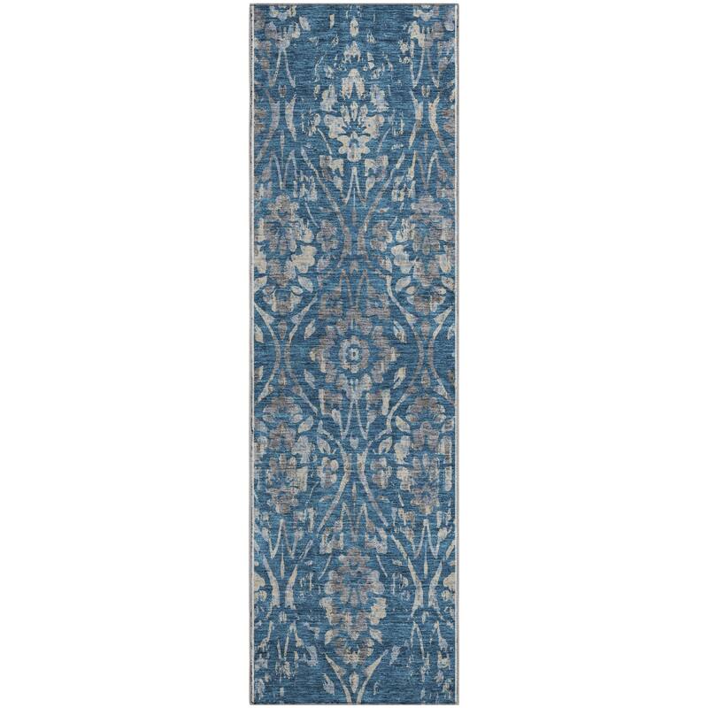 Premium Washable Super Soft Floral Damask Mayfield Rug