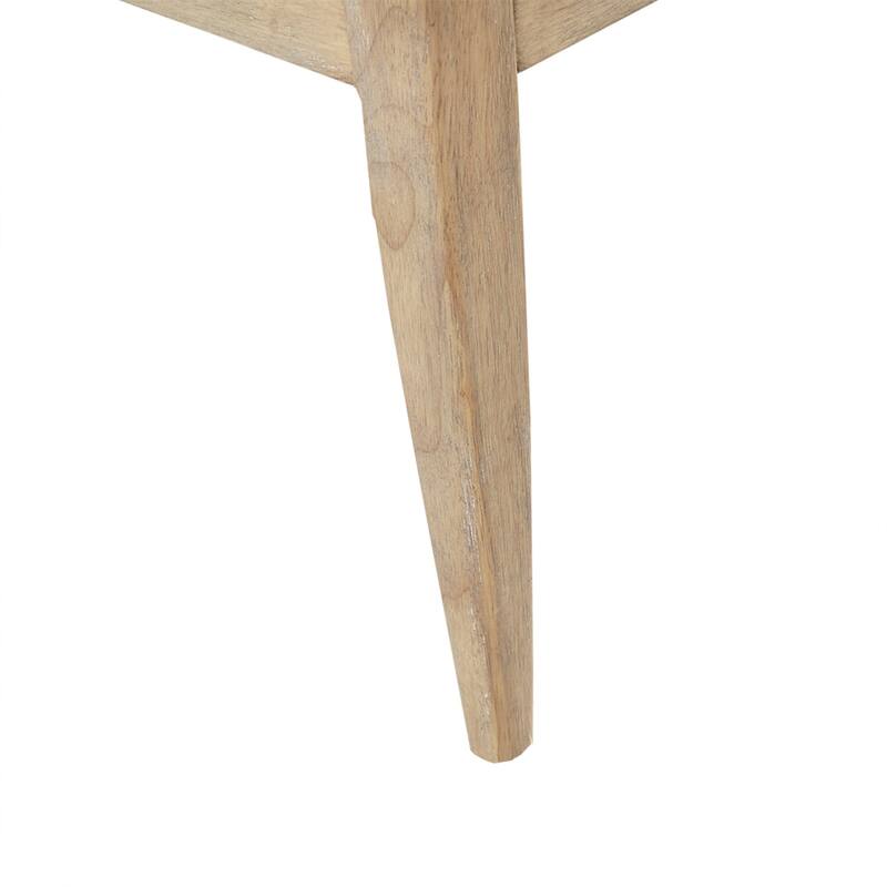 Roomfitters 39-Inch High Back Dining Armchair (Set of 2), Wheat Wood Legs with Bronze Nailhead Trim, Natural