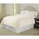 preview thumbnail 4 of 4, Pointehaven 400 Thread Count 100% Long Staple Cotton 3-piece Duvet Cover Set Ivory - Full - Queen