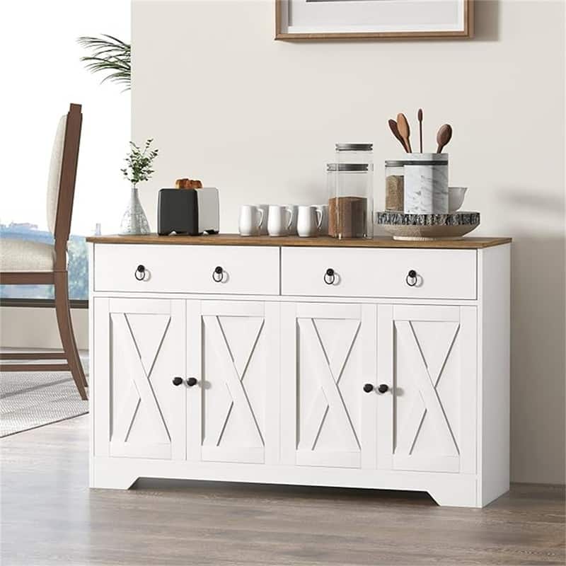 Buffet Sideboard Cabinet - 14.5"D x 47.75"W x 29.5"H